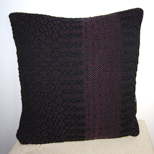 Coussin, housse de coussin, taie d'oreiller tissé et cousu main, métier à tisser