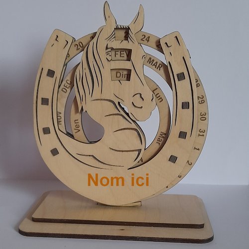 Calendrier perpétuel cheval modèle 02