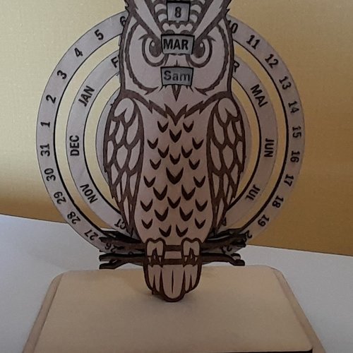 Calendrier perpétuel hibou