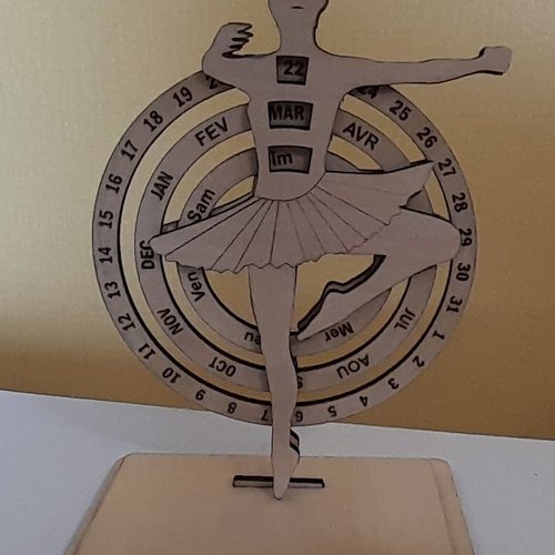 Calendrier perpétuel rat d'opéra