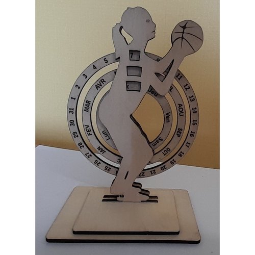 Calendrier perpétuel basketteuse