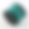 2 metres cordon suedine daim 3 mm x 1.5 mm turquoise