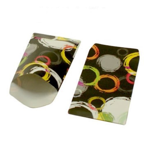 Lot 50 pochettes sachets fantaisie papier 13.5x7 cercles emballage cadeaux,bijoux