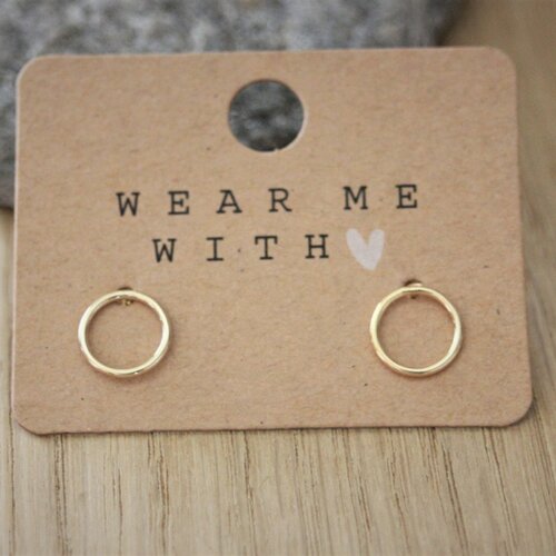 Boucles d'oreilles anneaux en or gold filled