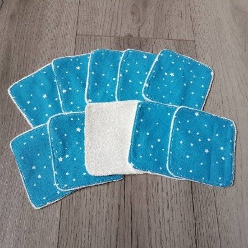 Lot de 10 lingettes lavables