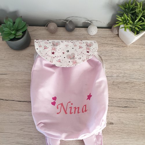 Sac à dos maternelle personnalisable brodé
