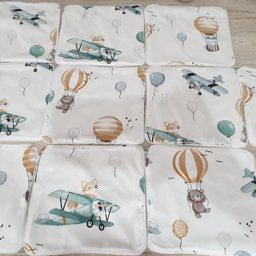 Lingettes lavables grand format