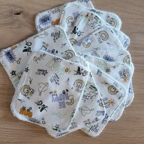 Lingettes lavables pour bébé