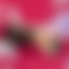 Barrette nœud en tissu japonais – environ 10 cm