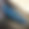 Barrette bleu fait main en résine et pâte polymère – accessoire personnalisé