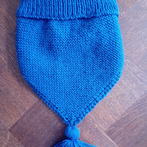 Col / plastron,laine acrylique,tricoté main