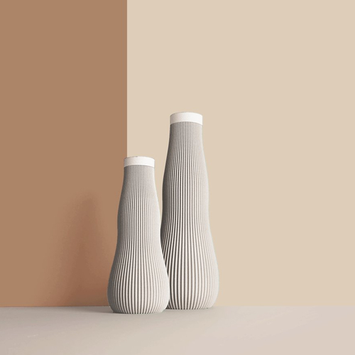 Vases géométriques pour fleurs séchées - fabrication artisanale française - cadeau pour la maison