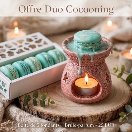 Duo fondants macarons et brûle parfum