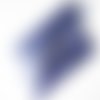 Trousse de maquillage en coton enduit bleu marine - pochette de rangement