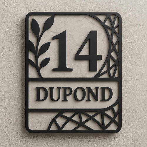 Plaque 3d numéro de maison personnalisé