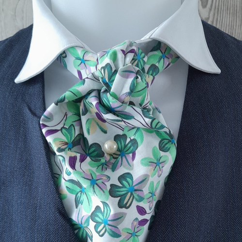 Foulard cravate ascot et pochette assortie, cadeau de noel pour homme, foulard, cravate de mariage, carré de poche, accessoires de costume