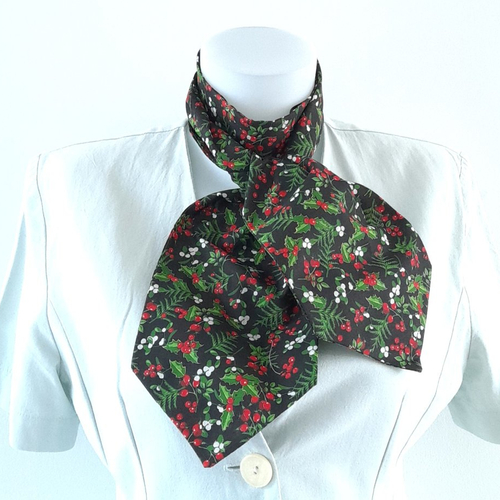 Foulard ascot pour femme,foulard motifs fleuris, foulard cravate, écharpe fleurie, bandeau, ceinture, accessoire de sac