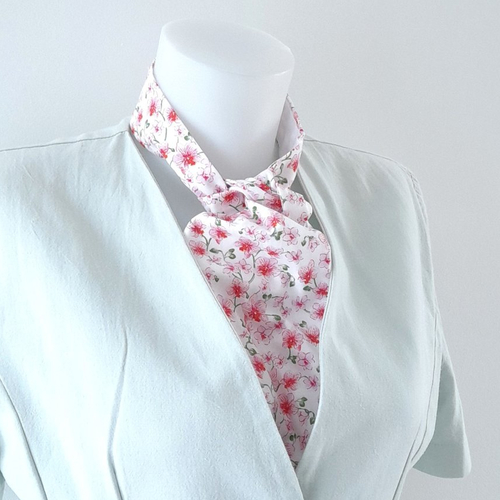 Foulard ascot pour femme,foulard motifs fleuris, foulard cravate, écharpe fleurie, bandeau, ceinture, accessoire de sac