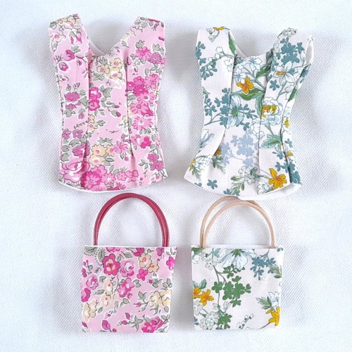 Chemisiers et sacs pour poupées barbie, lot de 2, cadeau enfant, vêtements de poupée