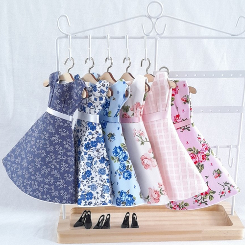 6 robes de rêve pour poupée barbie, lot de 6, vetements de poupée, cadeau génial pour filles,