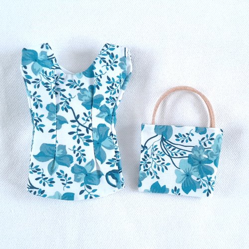 Chemisier et sac assorti pour poupée barbie, cadeau enfant, vêtements de poupée