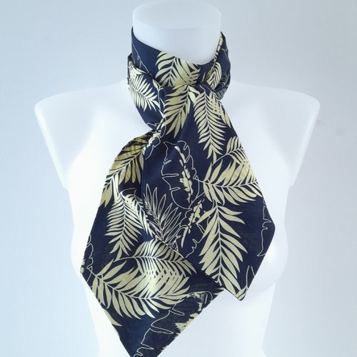 Foulard cravate pour femme, foulard ascot, écharpe , bandeau, ceinture, accessoire de sac