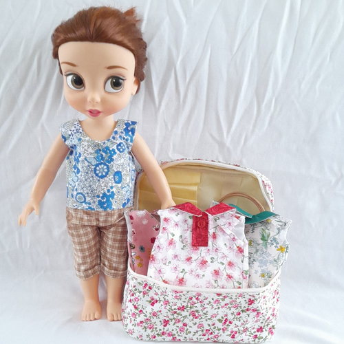 5 tenues + trousse dressing de rêve pour poupée disney animator, cadeau génial pour filles !