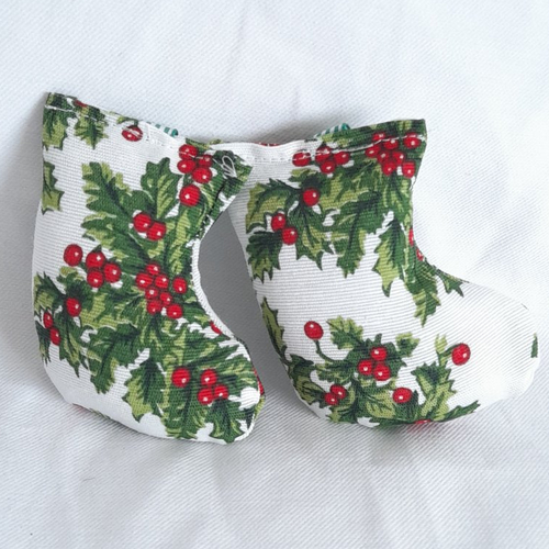 Porte clés botte de noel, 3 modèles au choix