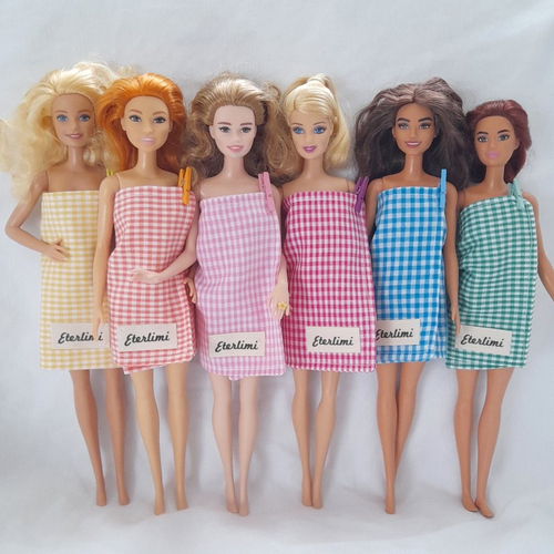 Serviette paréo pour poupées barbie, cadeau enfant, vêtements de poupée
