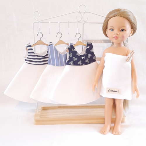 3 robes de rêve pour poupées "les chéries" / "paola reina", cadeau génial pour filles !