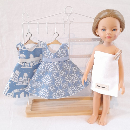 2 robes de rêve pour poupées "les chéries" / "paola reina", cadeau génial pour filles !