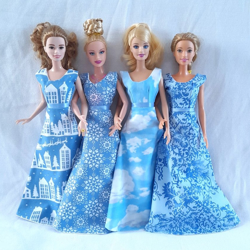 Robes de soirée pour poupée barbie, idée de cadeau de noël
