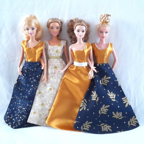 Robes de soirée pour poupée barbie, idée de cadeau de noël