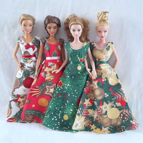 Robes de soirée pour poupée barbie, idée de cadeau de noël