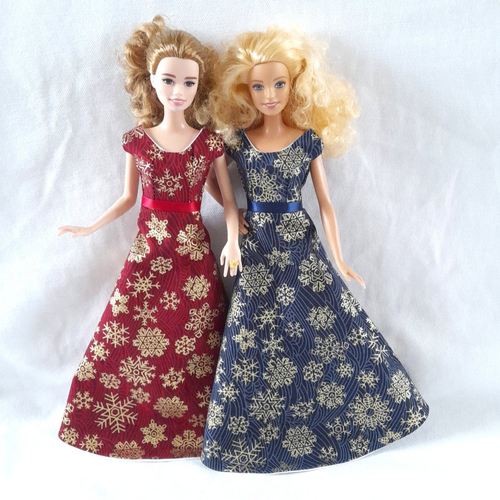 Robes de soirée pour poupée barbie, idée de cadeau de noël