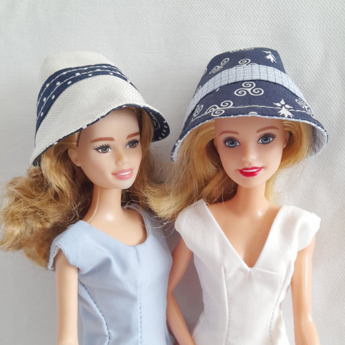 Chapeaux pour poupées barbie, lot de 2, composez votre tenue (vêtements de poupée)