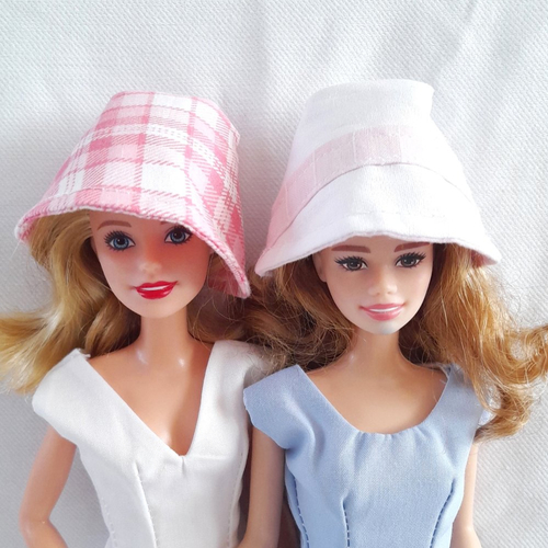 Chapeaux pour poupées barbie, lot de 2, composez votre tenue (vêtements de poupée)