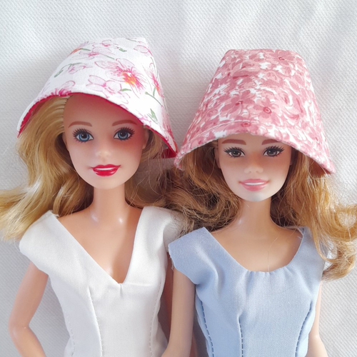 Chapeaux pour poupées barbie, lot de 2, composez votre tenue (vêtements de poupée)