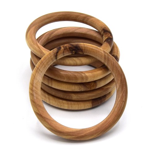 X1 bracelet jonc  en bois d'olivier corse tourné à la main