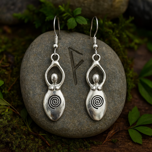 Boucles d'oreilles déesse fertilité, cadeaux femme, bijoux fait main