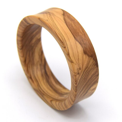 Bracelet en bois d'olivier corse, bois biologique tourné à la main produit artisanal
