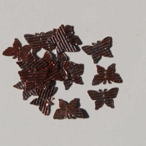 Sequins bronzes en forme de papillon à coudre . gsf11