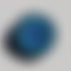 Motif bleu rond, apllique, écusson à coudre ou à coller. gmp9 
