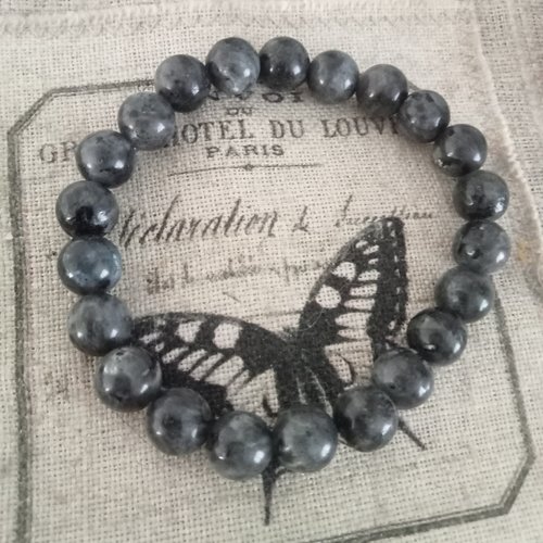 Bracelet labradorite perle 8 mm