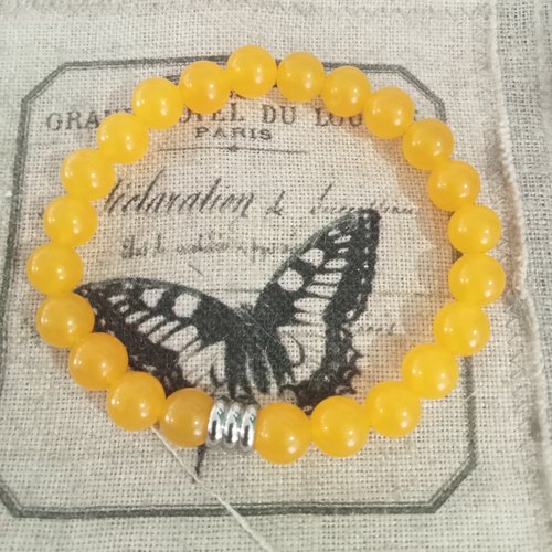 Bracelet onyx jaune