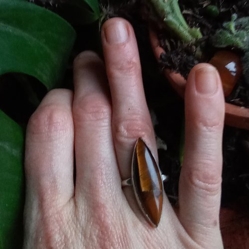 Bague oeil de tigre