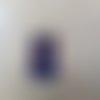 Paire de boucles d'oreilles en emaux sur cuivre rouille et violet parme