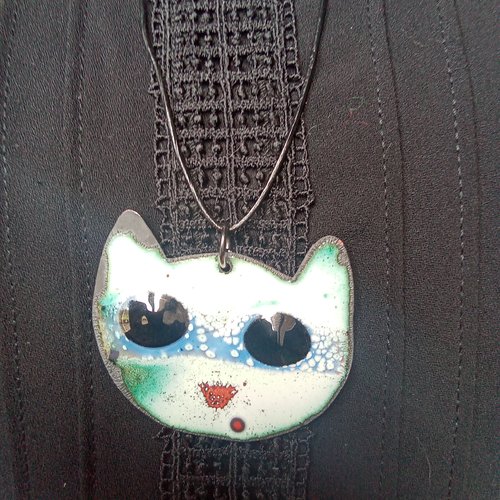 Mini pendentif de tête de chat