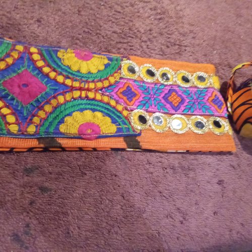 Ceinture bandeau en broderie colorés du rajasthan