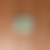 Bouton en émaux sur cuivre blanc et vert
